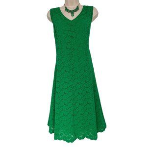 Elegant Green Lace Dress